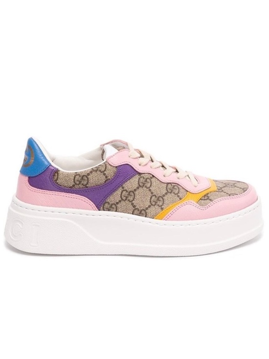 Gucci Shoes - GUCCI Chunky GG supreme logo leather sneakers